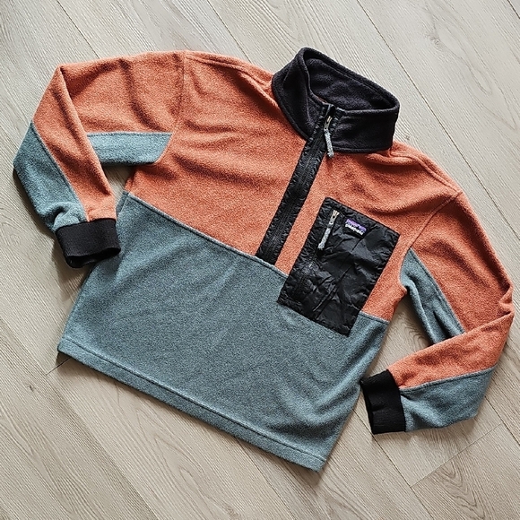 Patagonia Microdini 1/2 Zip Pullover Sweater, Youth Large - Picture 1 of 13